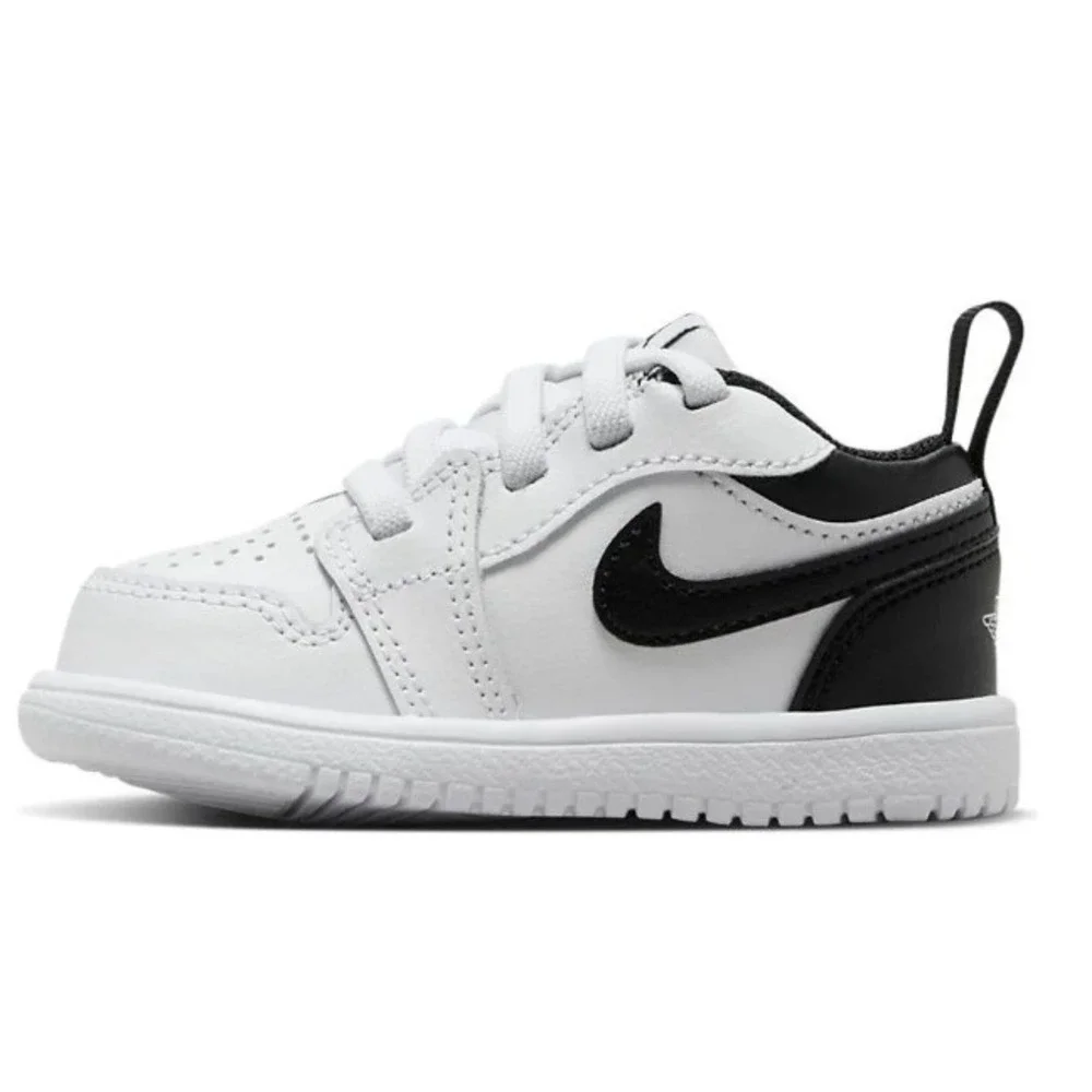 Nike Baby Air Jordan 1 Low Alt White Black Sneakers DR9747-132 Size 4C